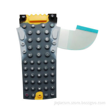 Silicone Rubber Membrane Keypad with PET Circuit, 0.5-10Ω Contact Resistance